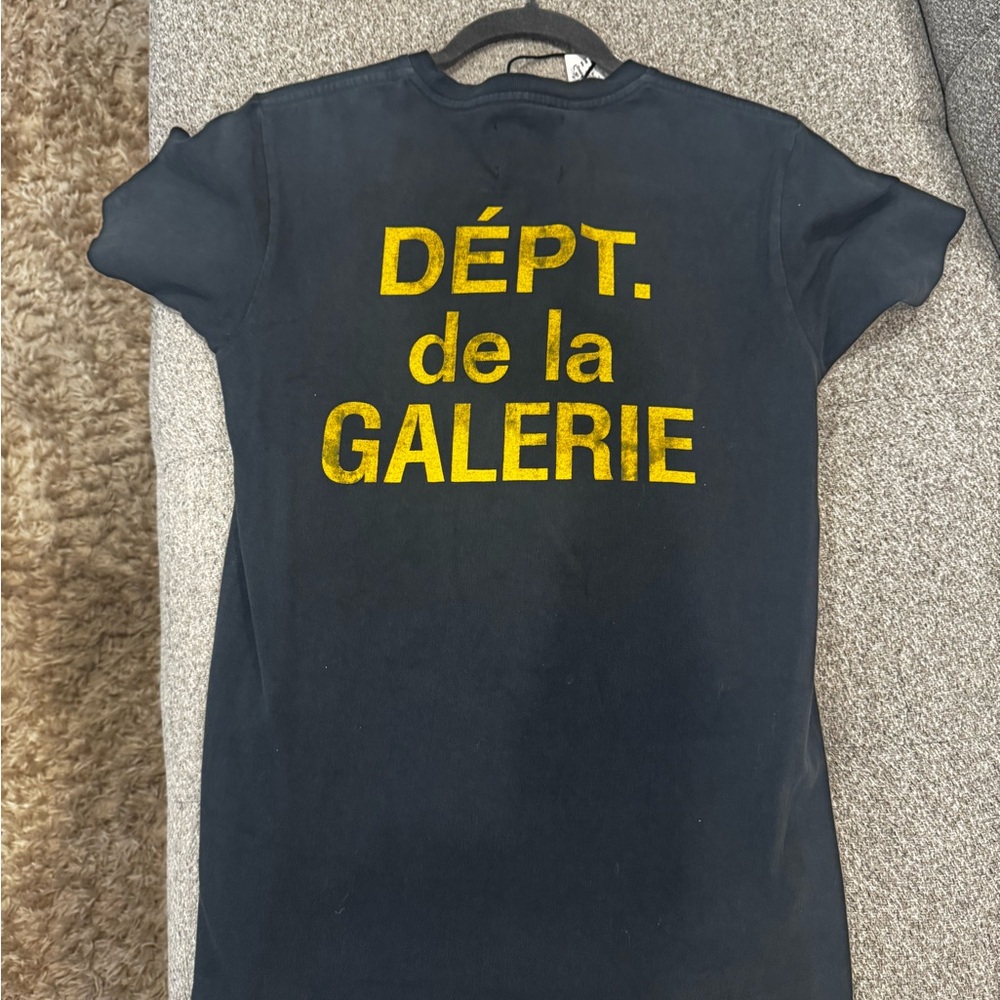 Gallery Dept Black Tee with Yellow Print